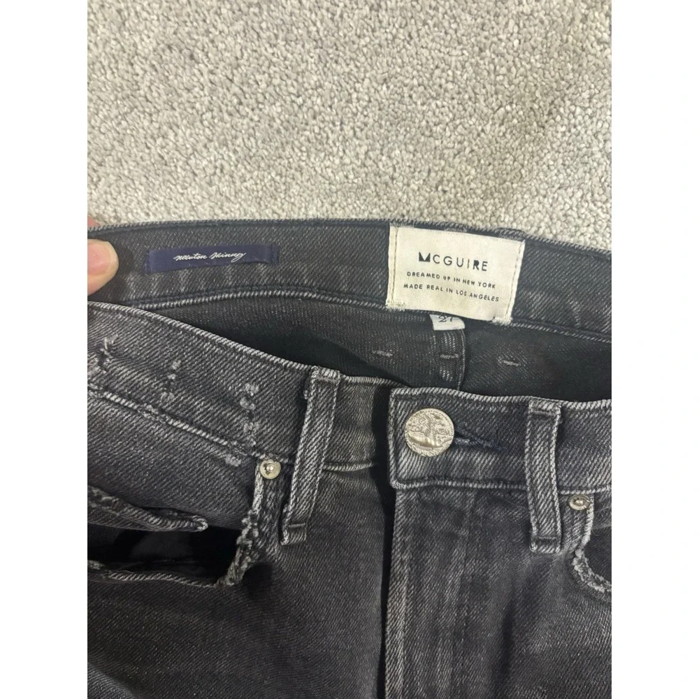 womens‎ mcguire jeans newton skinny black gray wash size 27